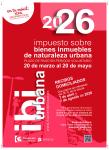imagen de Puesta al cobro del Impuesto sobre Bienes Inmuebles de Naturaleza Urbana correspondiente al ejercicio 2026. El período de ingreso voluntario se extiende del 20 de marzo al 20 de mayo.