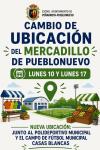 imagen de Mercadillo de Pueblonuevo se traslada el 10 y 17 de agosto al Polideportivo y Campo Casas Blancas
