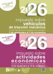 imagen de Puesta al cobro del Impuesto sobre Vehículos deTracción Mecánica (IVTM) e Impuesto sobre Actividades Económicas (IAE) así como el  correspondientes al ejercicio 2026
