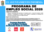 imagen de SUBVENCIÓN RECIBIDA. EMPLEO SOCIAL 2026