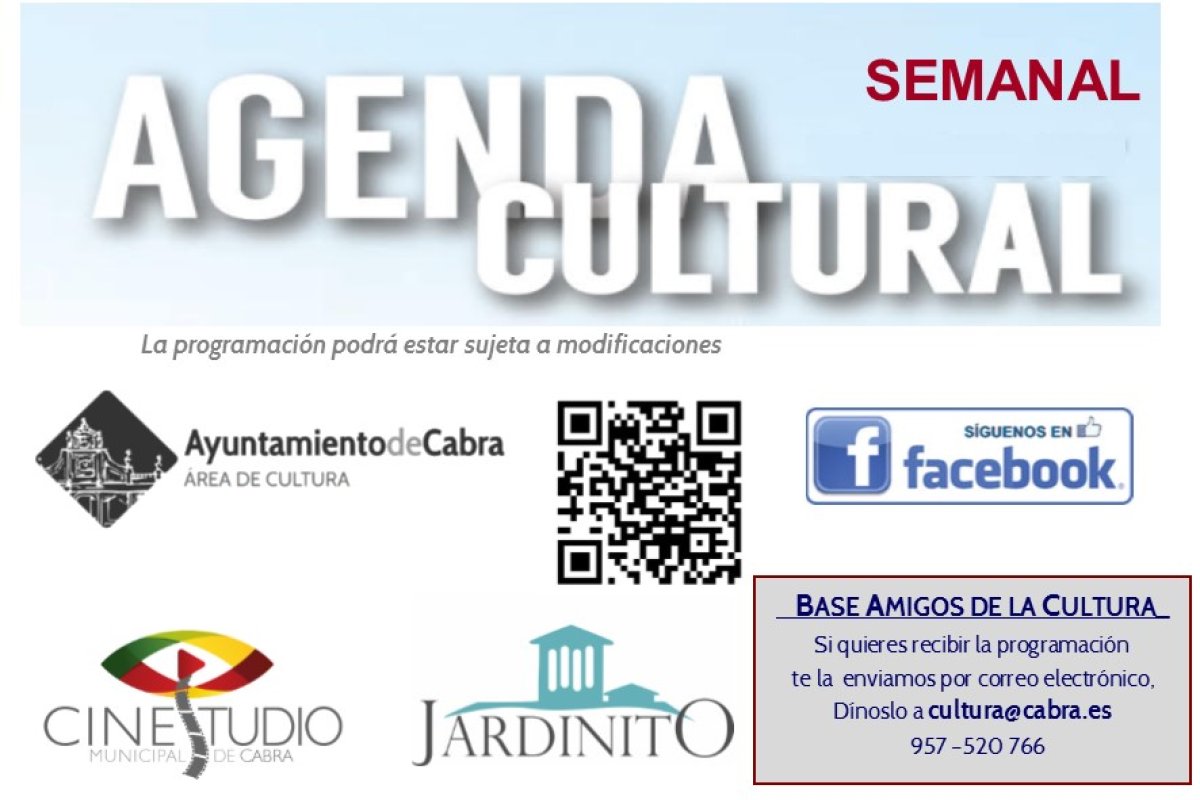AGENDA CULTURAL SEMANAL