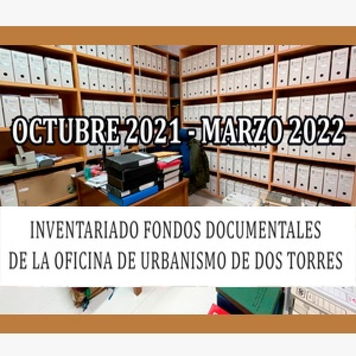 Subvencion dirigida a la organizacion de los archivos municipales