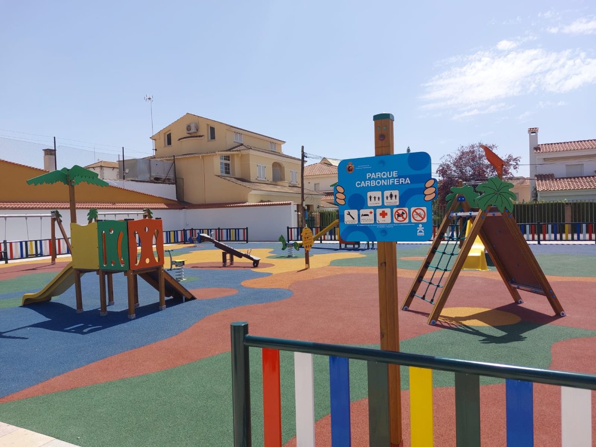 Inaugurada la nueva zona infantil del parque Carbonífera de Peñarroya-Pueblonuevo