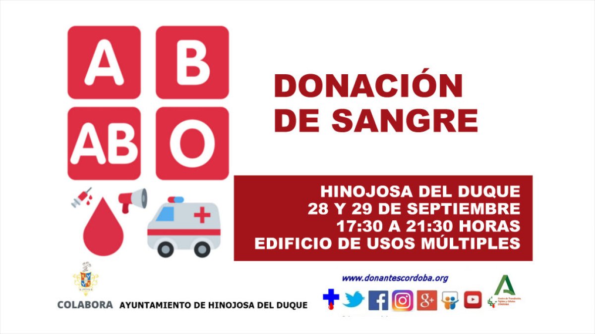 Colecta Sangre Hinojosa del Duque Septiembre 2022