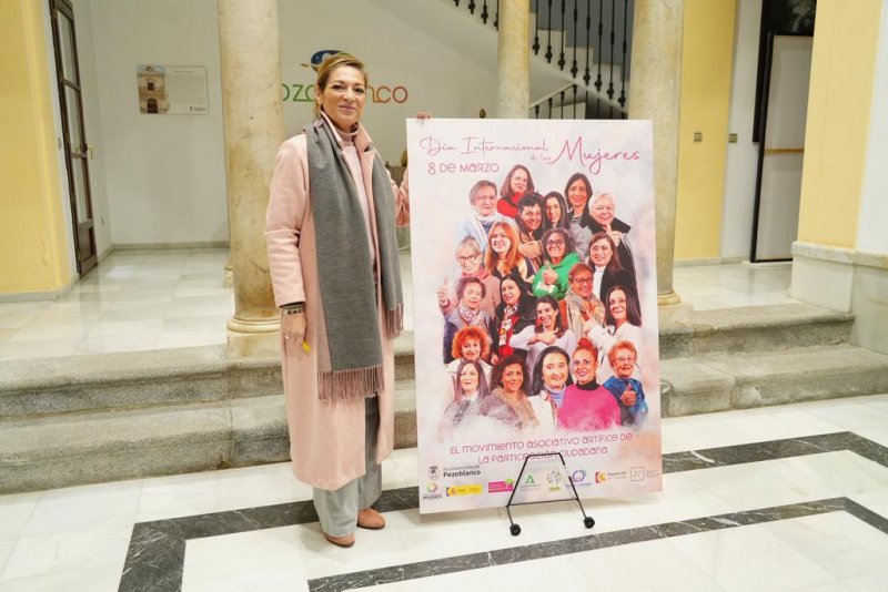 El Ayuntamiento de Pozoblanco visibiliza el papel crucial de las mujeres en el movimiento asociativo con motivo del 8M