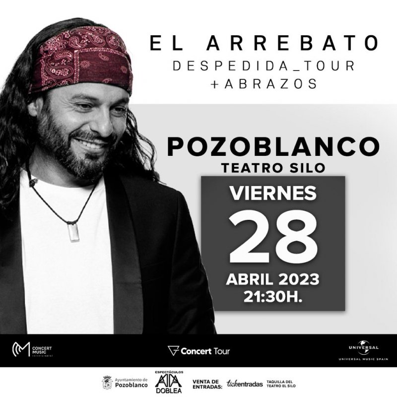 El Arrebato llega a Pozoblanco el 28 de abril con su gira de despedida “+Abrazos”