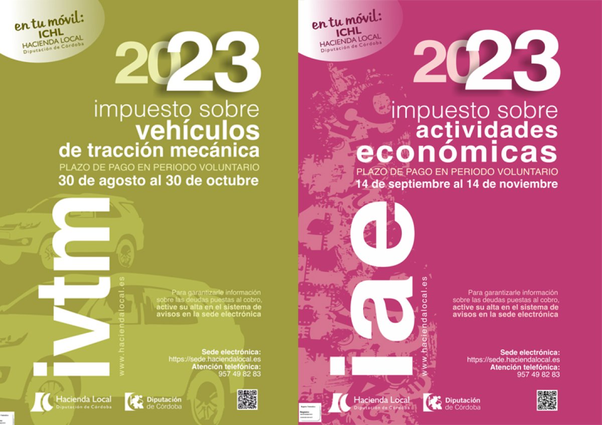 Impuestos ivtm e iae Hacienda Local 2023