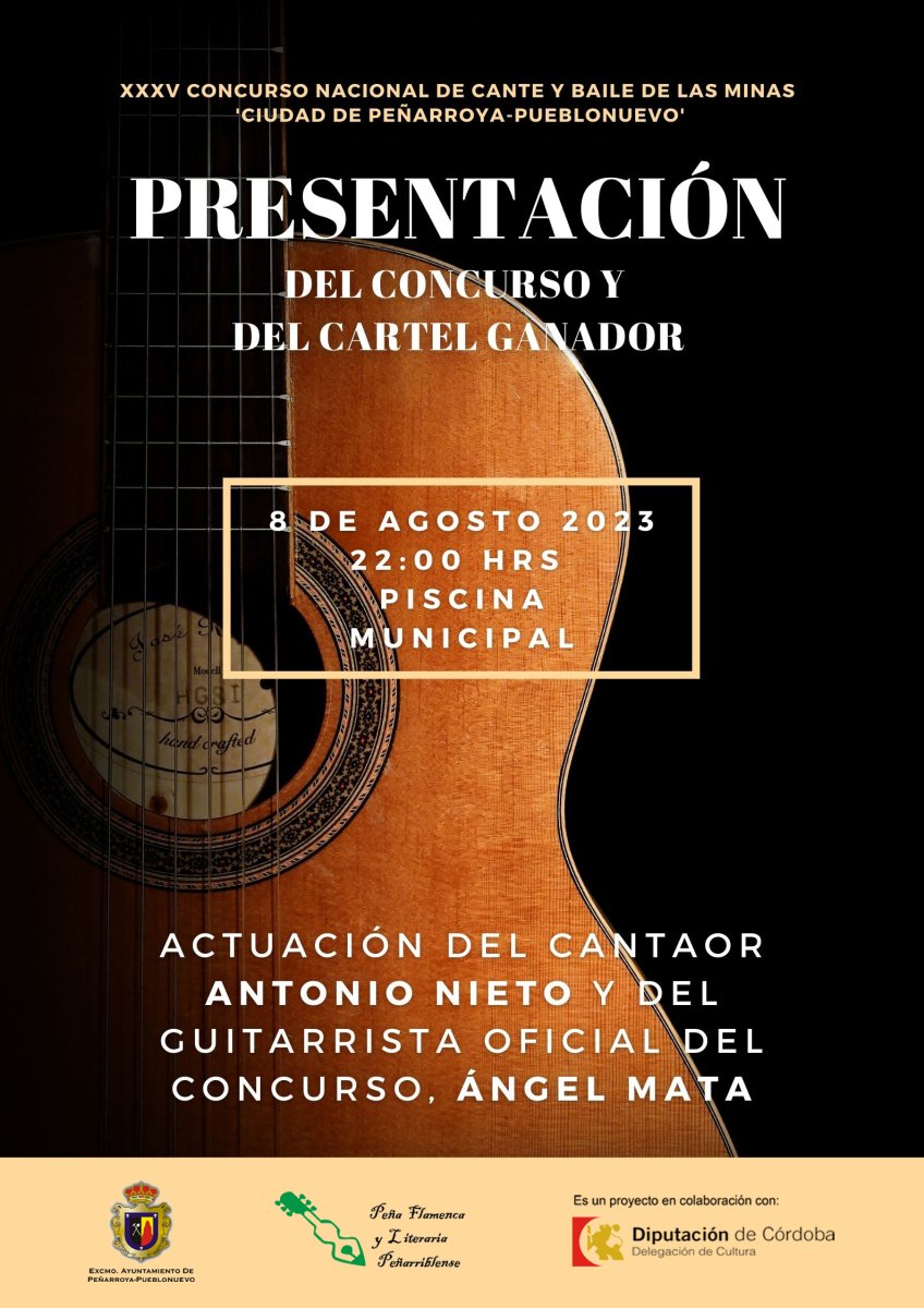 Presentación XXXV Concurso Nacional Cante y Baile de las Minas y del Cartel Ganador
