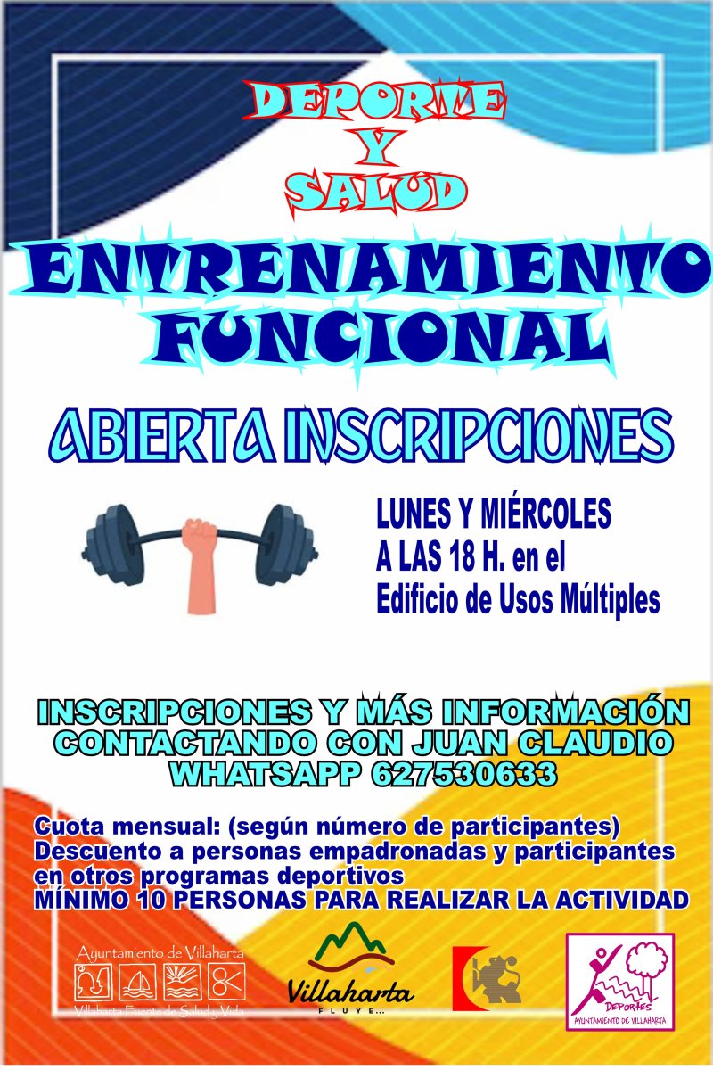 CLASES DE ENTRENAMIENTO FUNCIONAL TEMPORADA 2023/2024