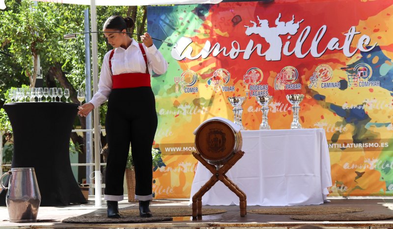 "Destreza y talento en el concurso de venencia de Montilla"