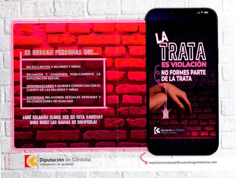 Estudiantes de Priego de Córdoba se unen en la lucha contra la explotación sexual y la trata de personas.