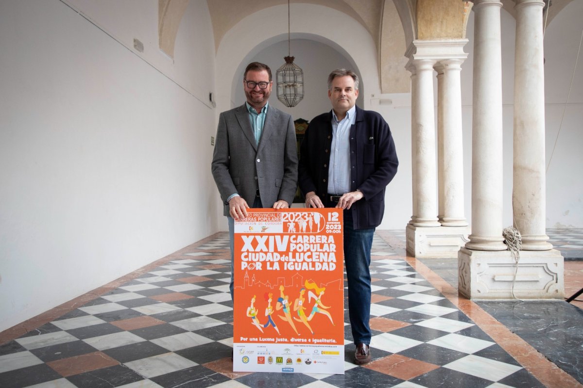 Presentan la XXIV Carrera Popular Ciudad de Lucena por la Igualdad el 12 de noviembre.