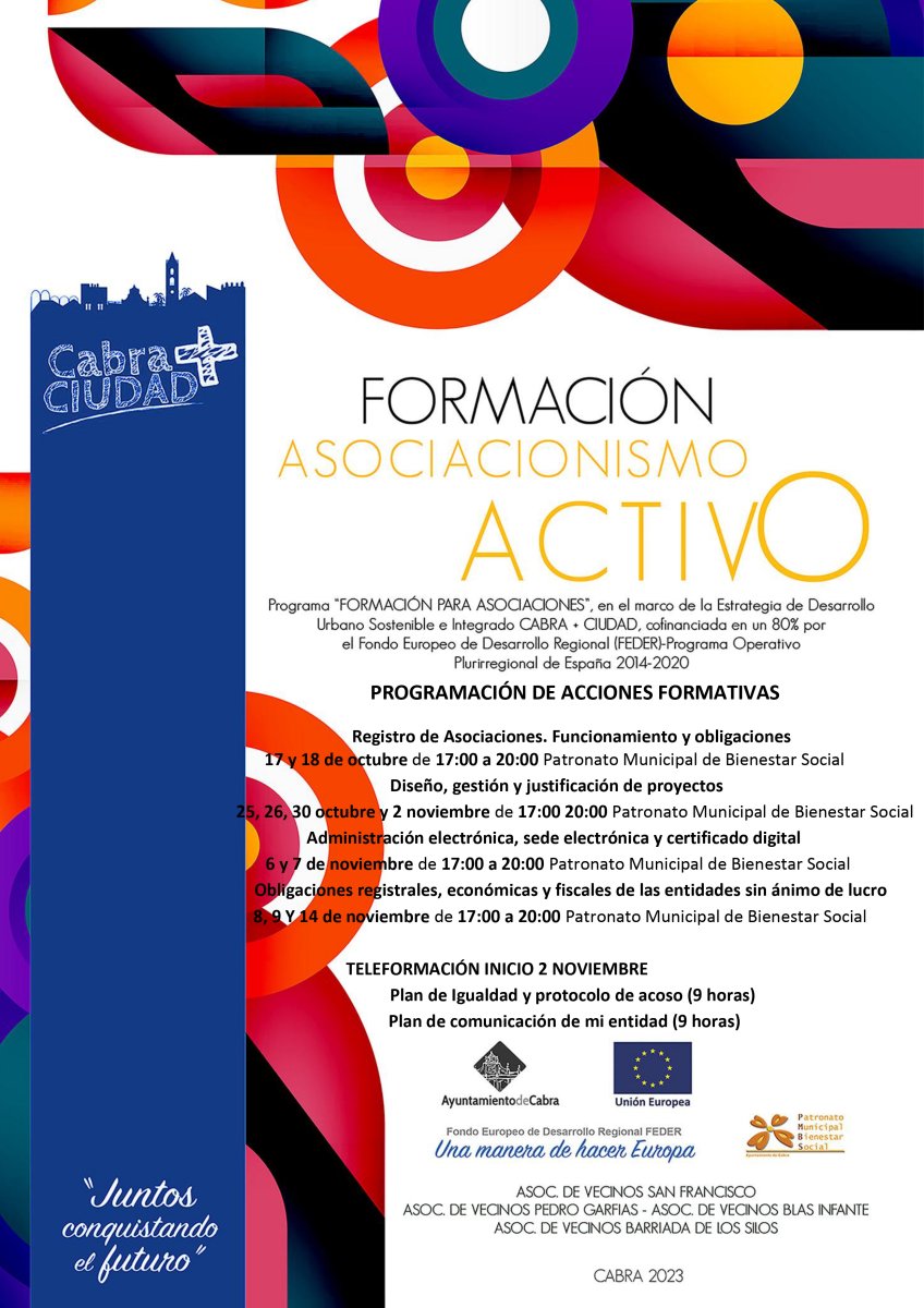 Programa de Fomento del Asociacionismo en Cabra promueve la participación ciudadana