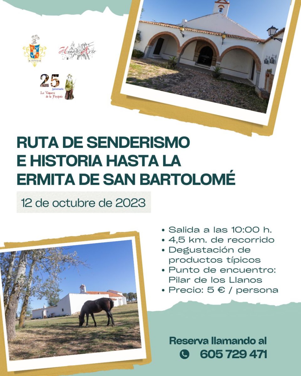 RUTA DE SENDERISMO E HISTORIA HASTA LA ERMITA DE SAN BARTOLOMÉ