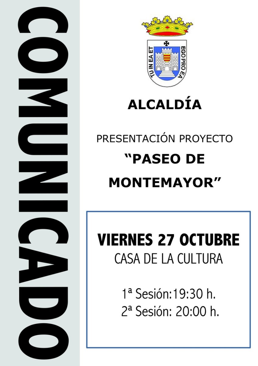 Presentación proyecto «Paseo de Montemayor»