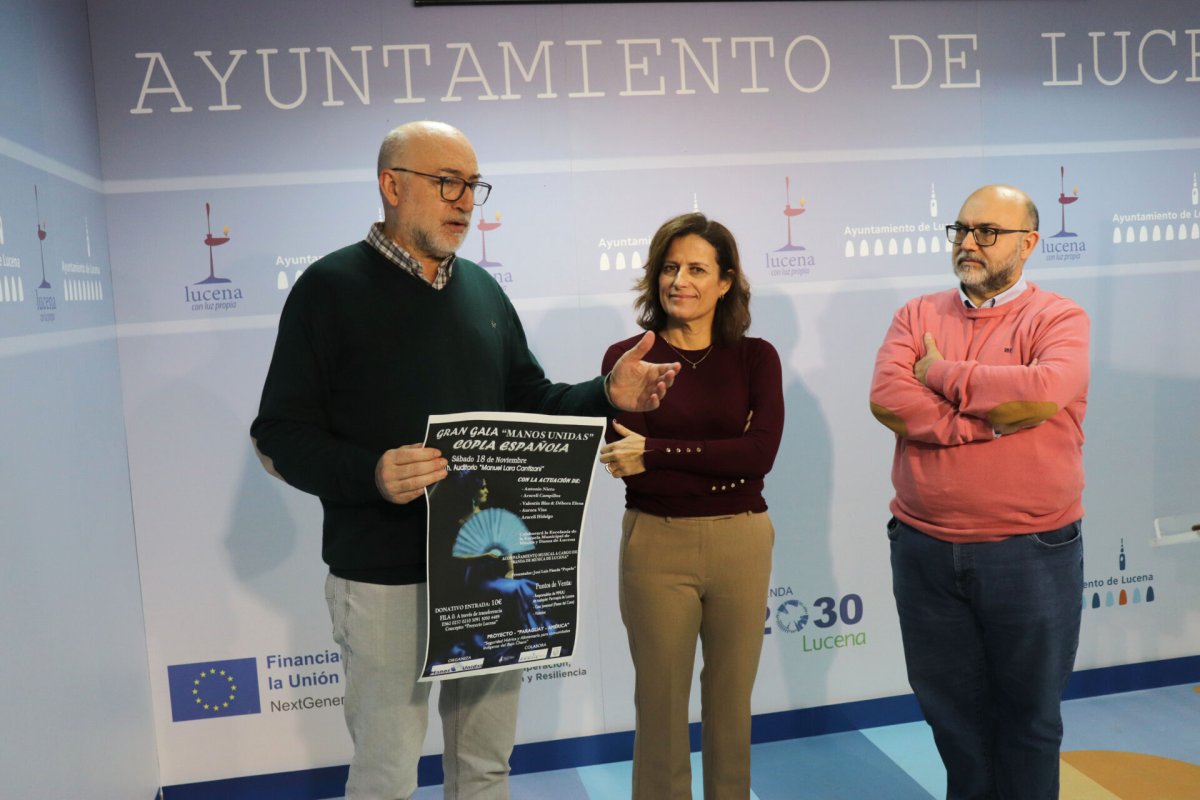 Gran Gala Manos Unidad de Copla Española en Lucena para apoyar proyecto solidario en Paraguay