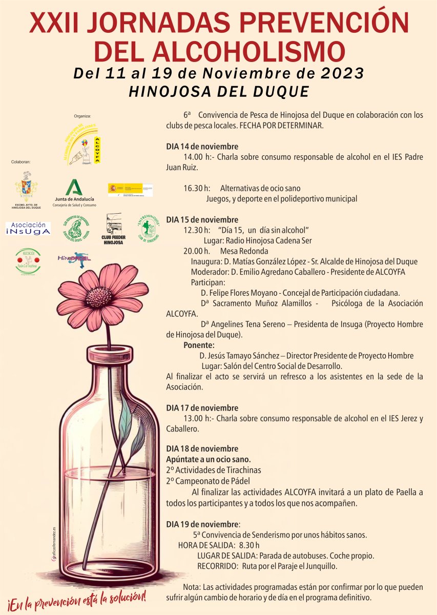 XXII Jornadas Prevención del Alcoholismo