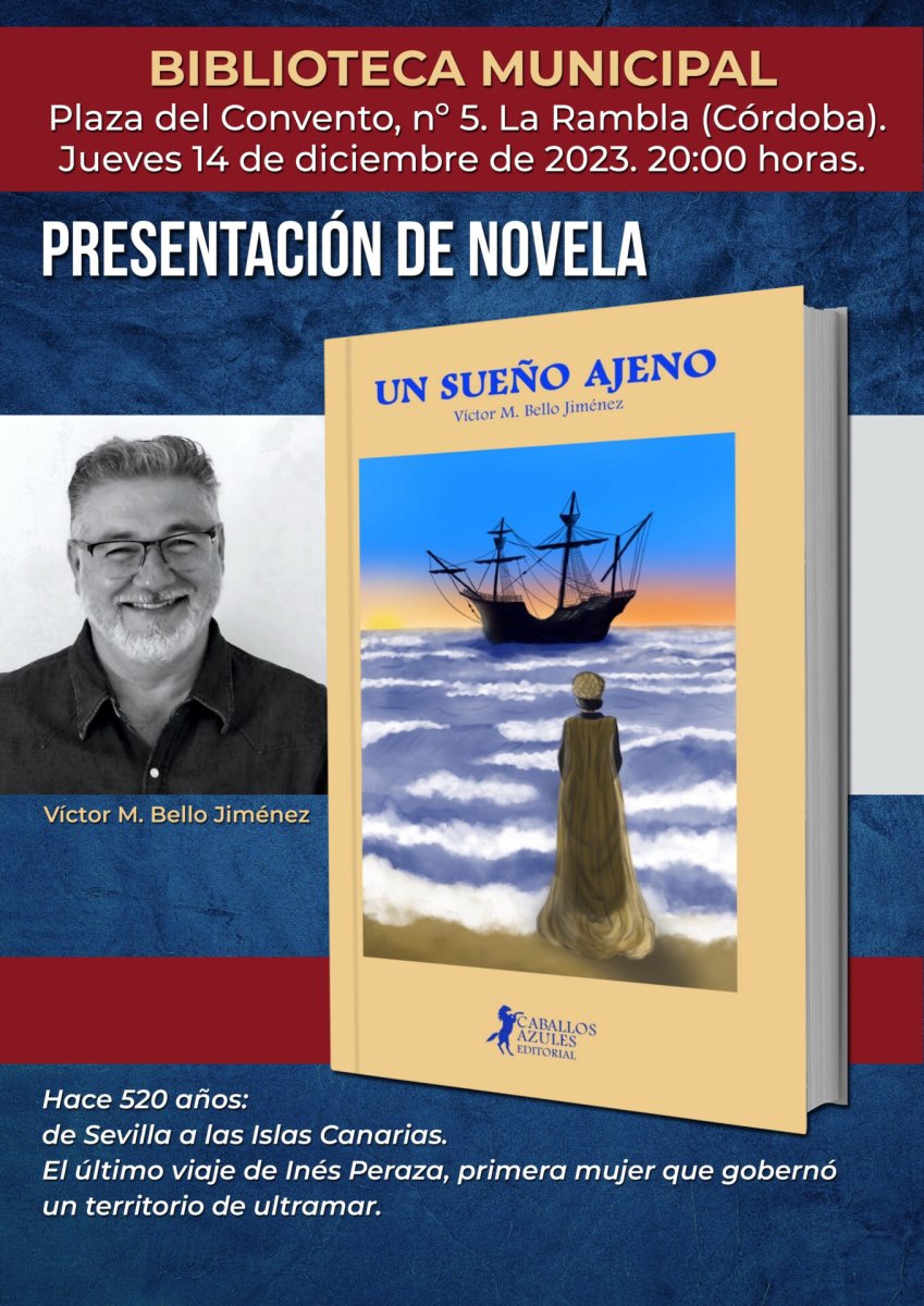 presentación de la novela de victor m. bello jiménez «un sueño ajeno»