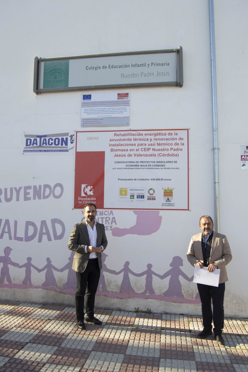 Finalizan obras de rehabilitación energética en colegio de Valenzuela con apoyo de la Unión Europea