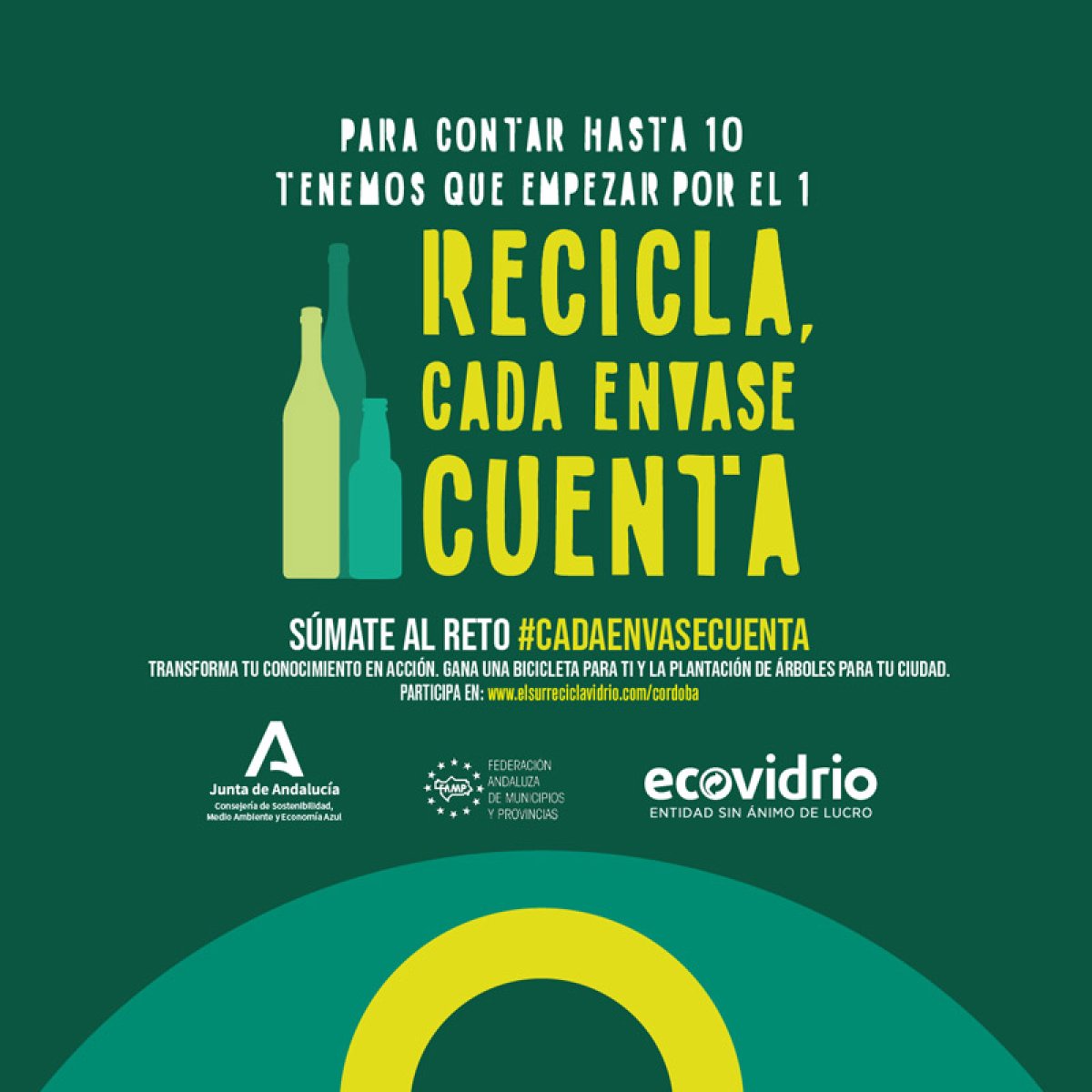 Priego de Córdoba compite por el título de municipio más comprometido con el reciclaje de vidrio en la campaña "CADA ENVASE CUENTA".