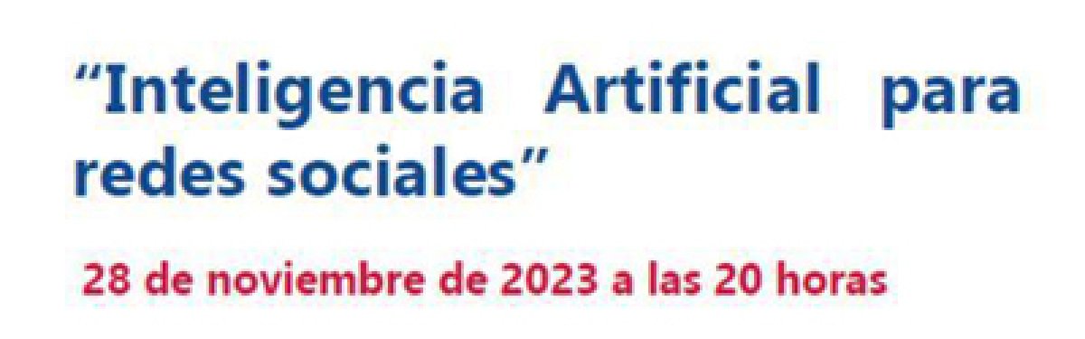 Taller IA para redes sociales: descubre cómo aprovechar la Inteligencia Artificial en tu negocio.
