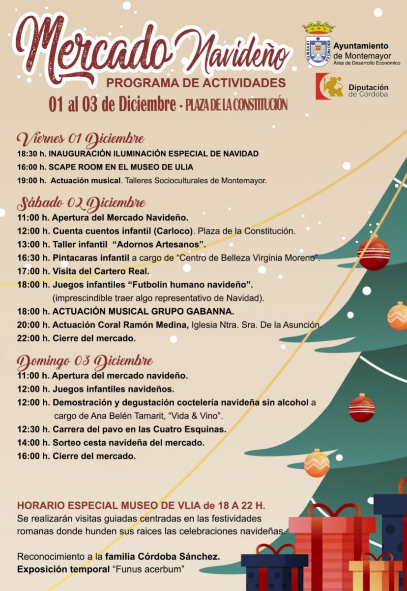 Inauguración de iluminación navideña y actividades en Ulia y Montemayor