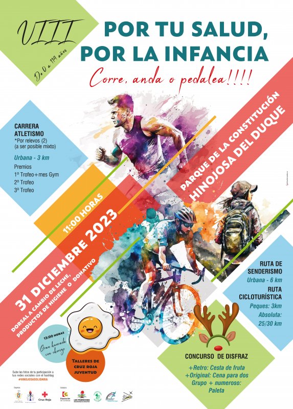 Por tu salud, por la infancia: Corre, anda o pedalea!!!!