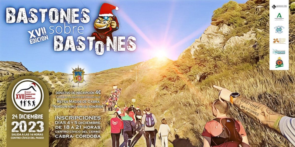 "Bastones sobre Bastones": Ruta solidaria y deportiva en Cabra para disfrutar de una Nochebuena saludable y sin alcohol