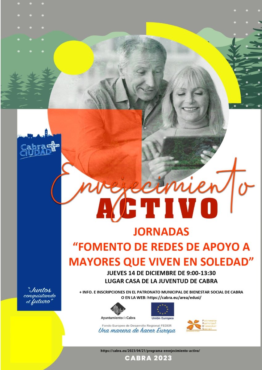 Jornadas para fomentar el apoyo a los mayores solitarios en Cabra
