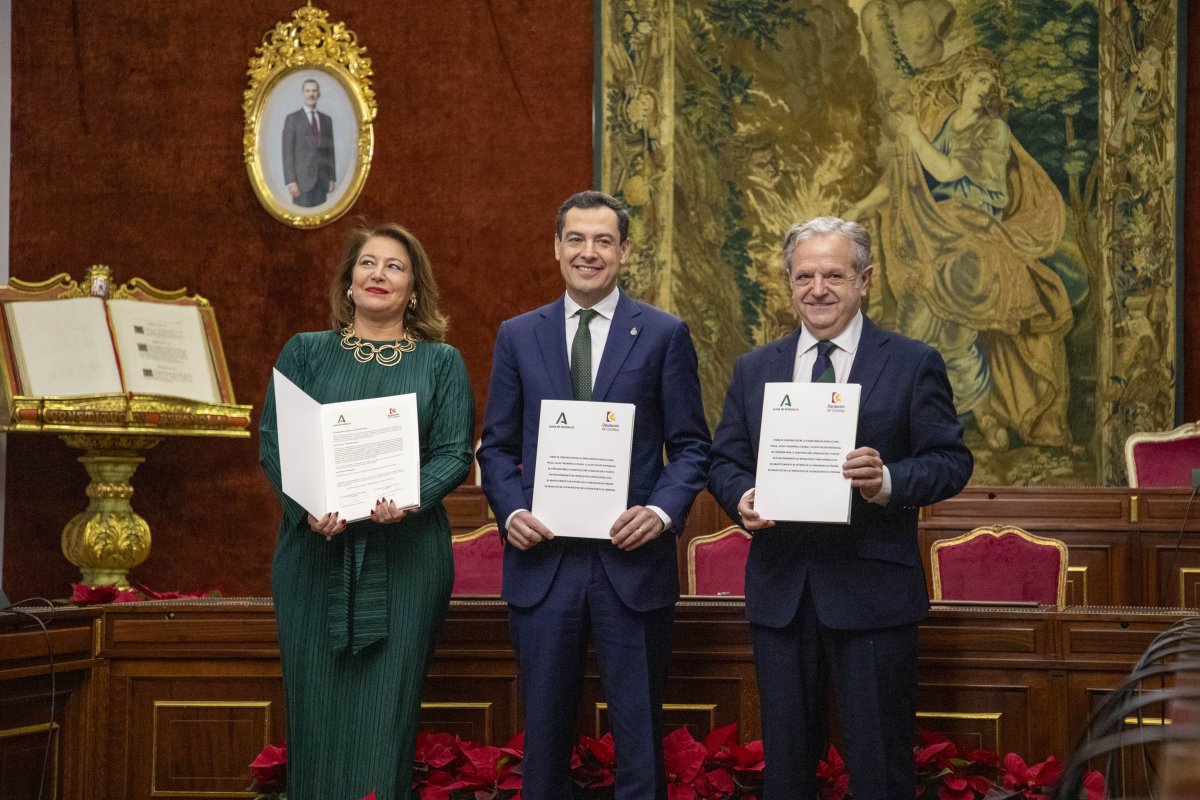 La Diputación de Córdoba y la Junta de Andalucía firman convenio de 4 millones de euros para adecuar la ETAP de Sierra Boyera y beneficiar a más de 80.000 habitantes.