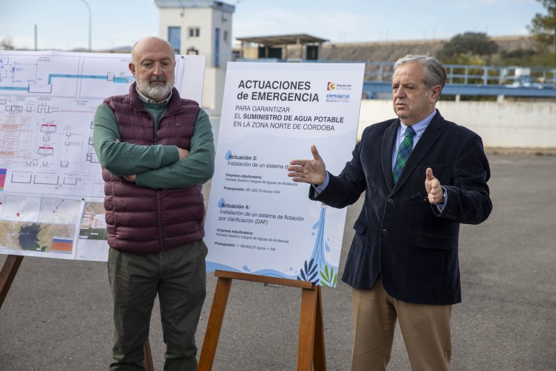 Supervisan obras de emergencia en ETAP de Sierra Boyera para garantizar suministro de agua potable.