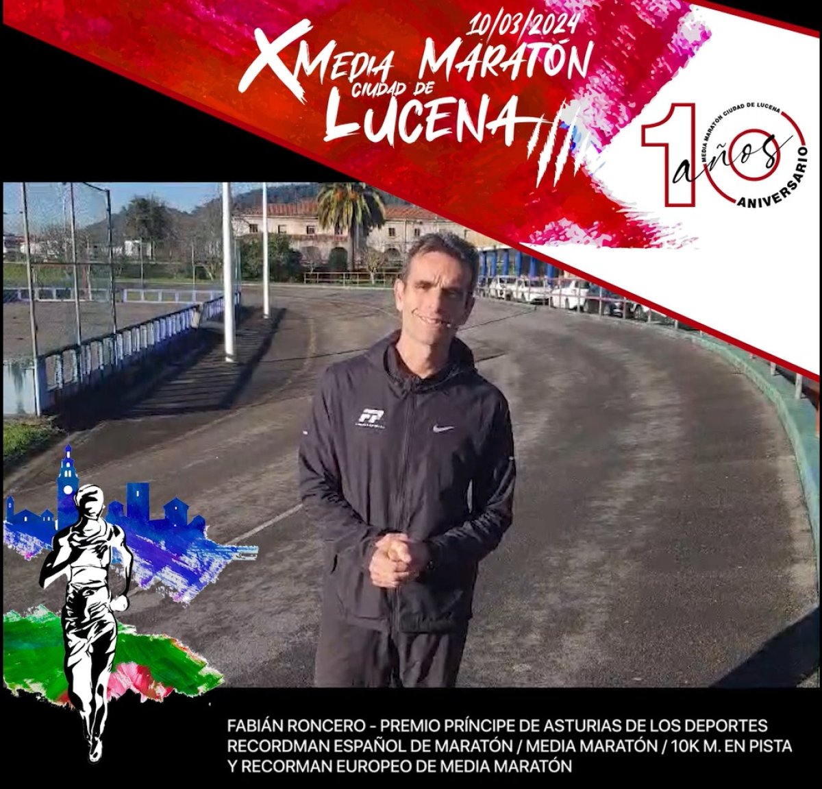 Fabián Roncero, leyenda del atletismo español, participará en la próxima Media Maratón Ciudad de Lucena