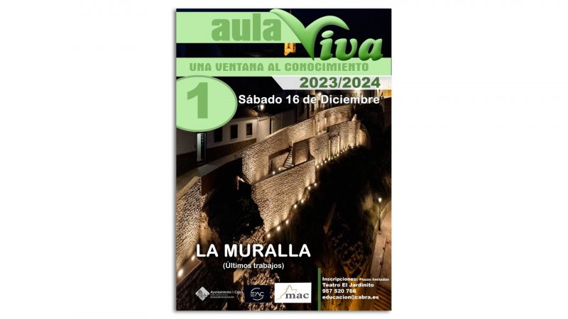 El Ayuntamiento de Cabra inaugura la XIV edición del programa 'Aula Viva' con una visita a la Muralla de la ciudad.