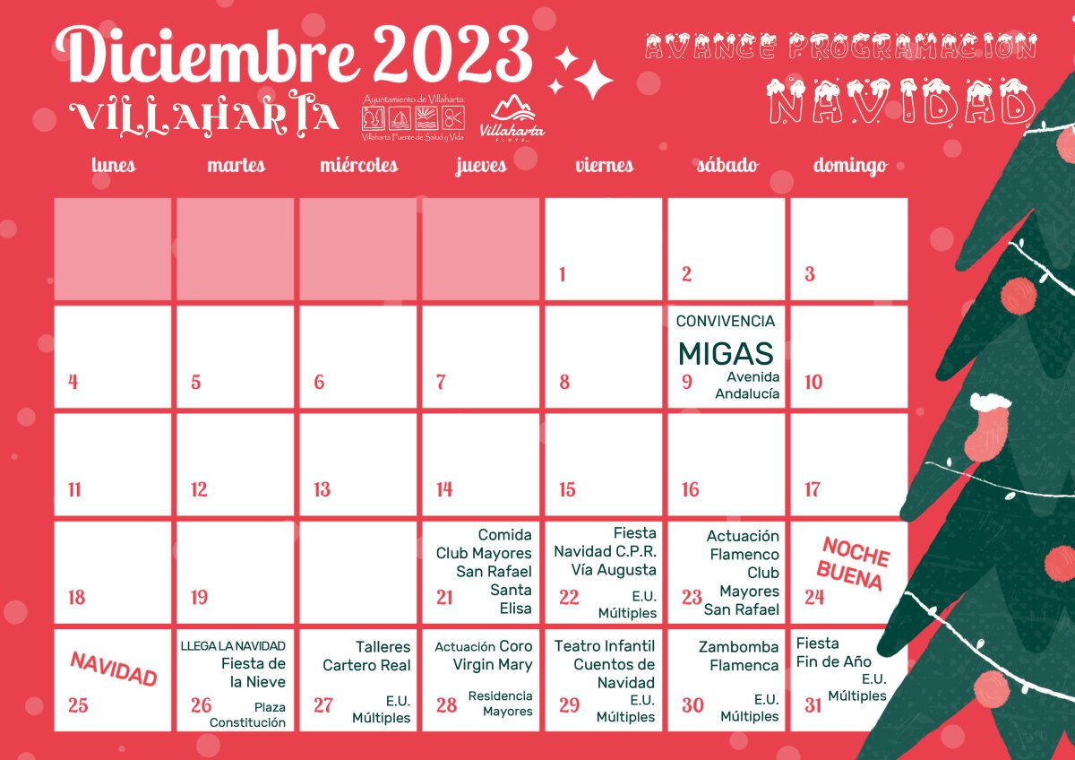 AVANCE PROGRAMACIÓN NAVIDAD