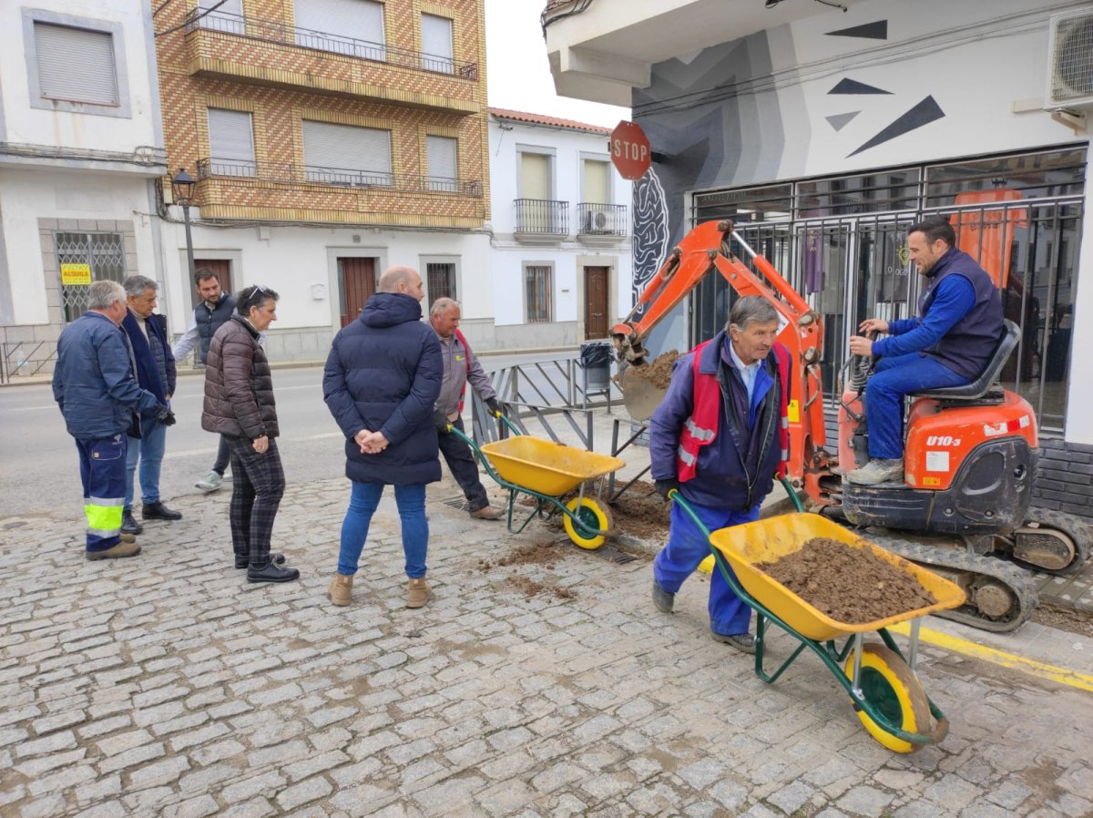 Obras en calle Francisco Pizarro