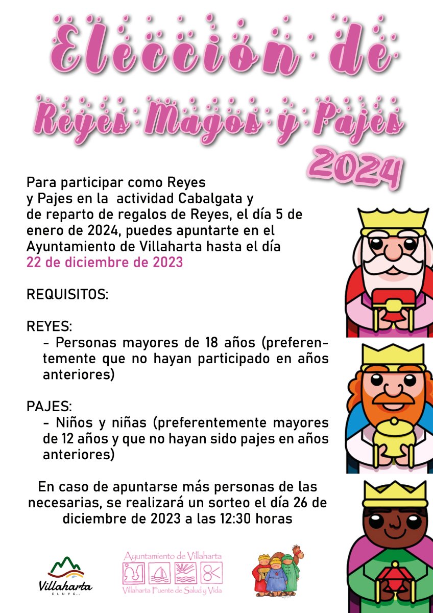 ¡Inscríbete ahora! Participa en la mágica Cabalgata de Reyes de Villaharta.