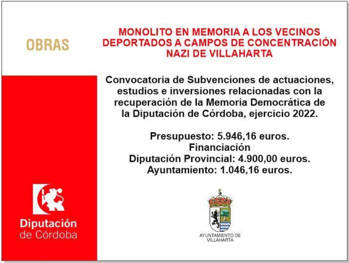 SUBVENCIÓN CONCEDIDA. MEMORIA DEMOCRÁTICA