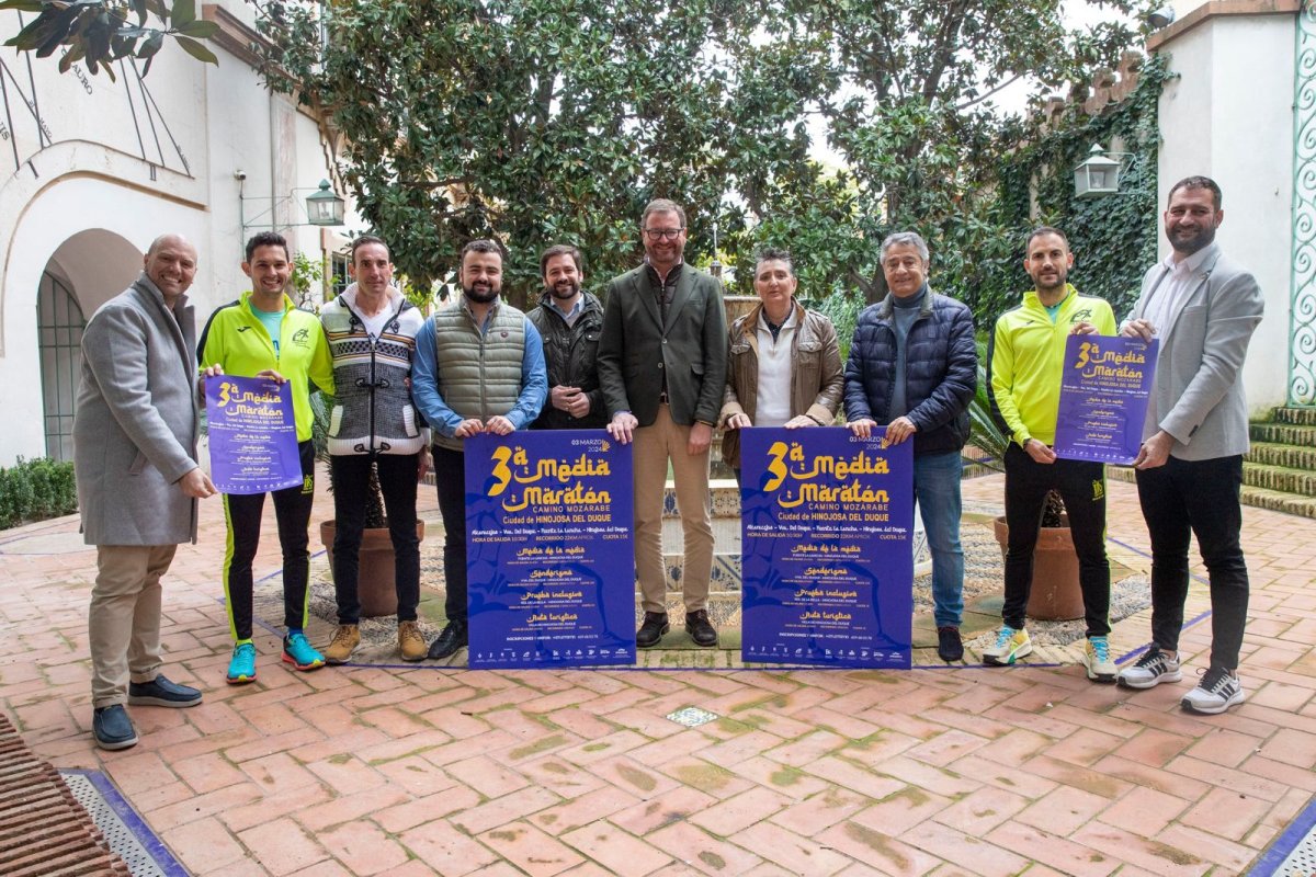 Presentan la tercera edición de la Media Maratón Camino Mozárabe en Hinojosa del Duque