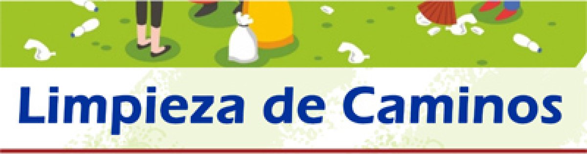 Actividad medioambiental de limpieza de caminos