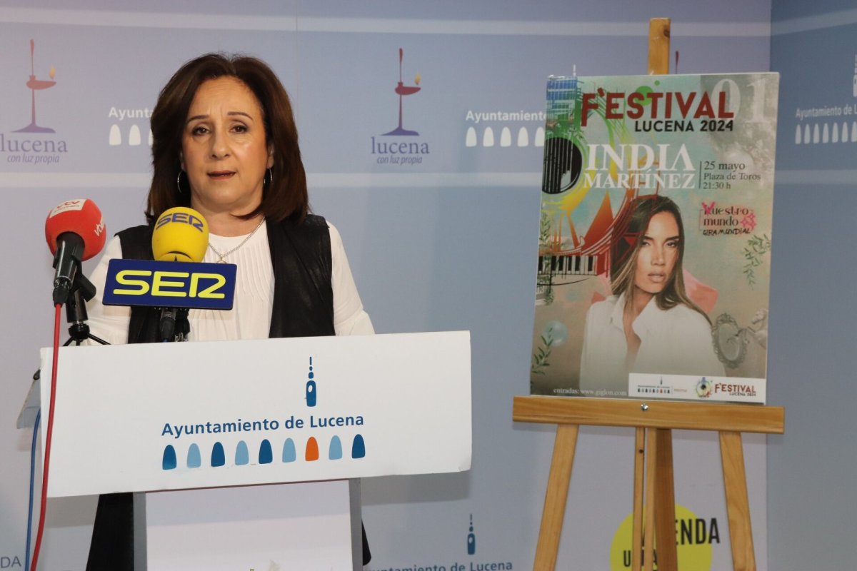 India Martínez abrirá el F’Estival Lucena 2024 con su gira ‘Vuestro Mundo’