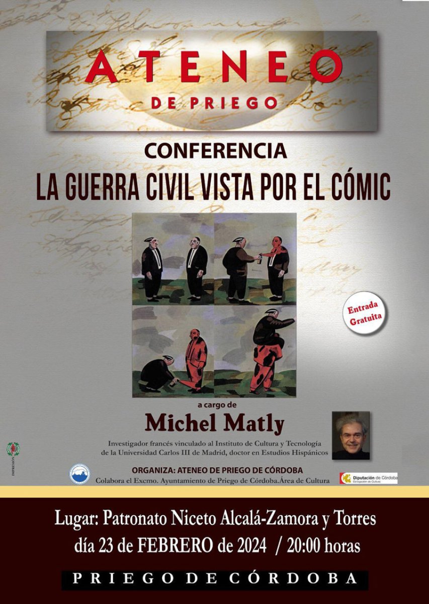 Conferencia, la Guerra Civil vista por el Comic, 23 febrero 2024