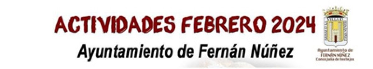 Programación de actividades imperdibles en febrero 2024 en nuestra localidad. ¡Apunta en tu agenda!