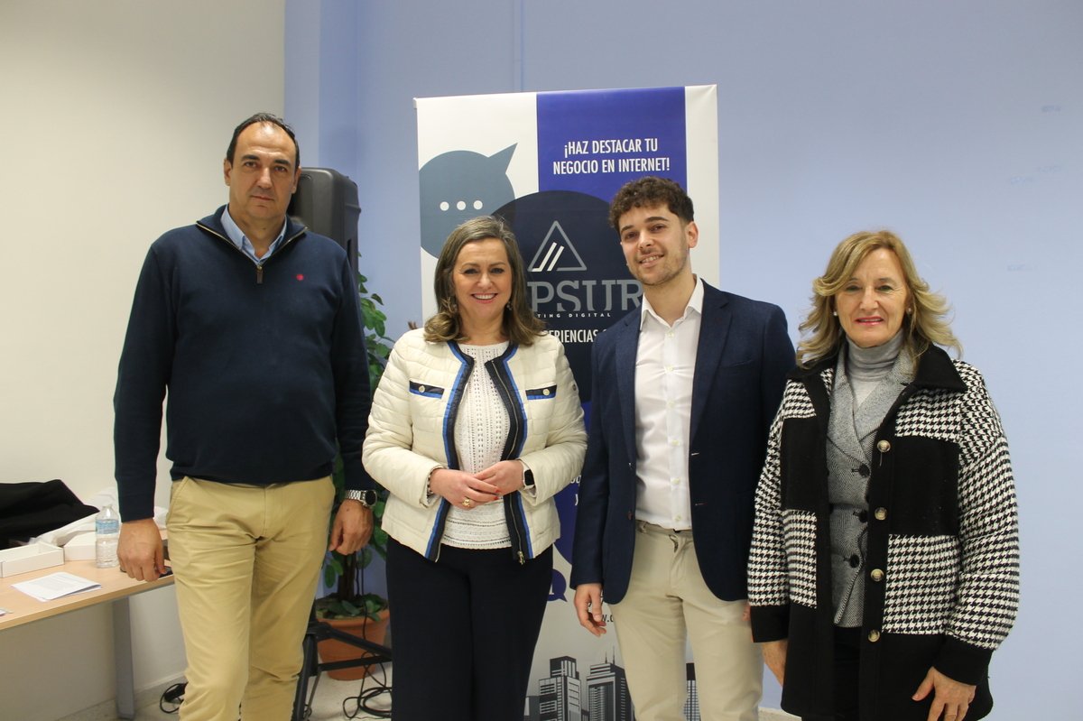 Ayuntamiento de Baena y UNEBA promueven el emprendimiento digital con el primer almuerzo empresarial.