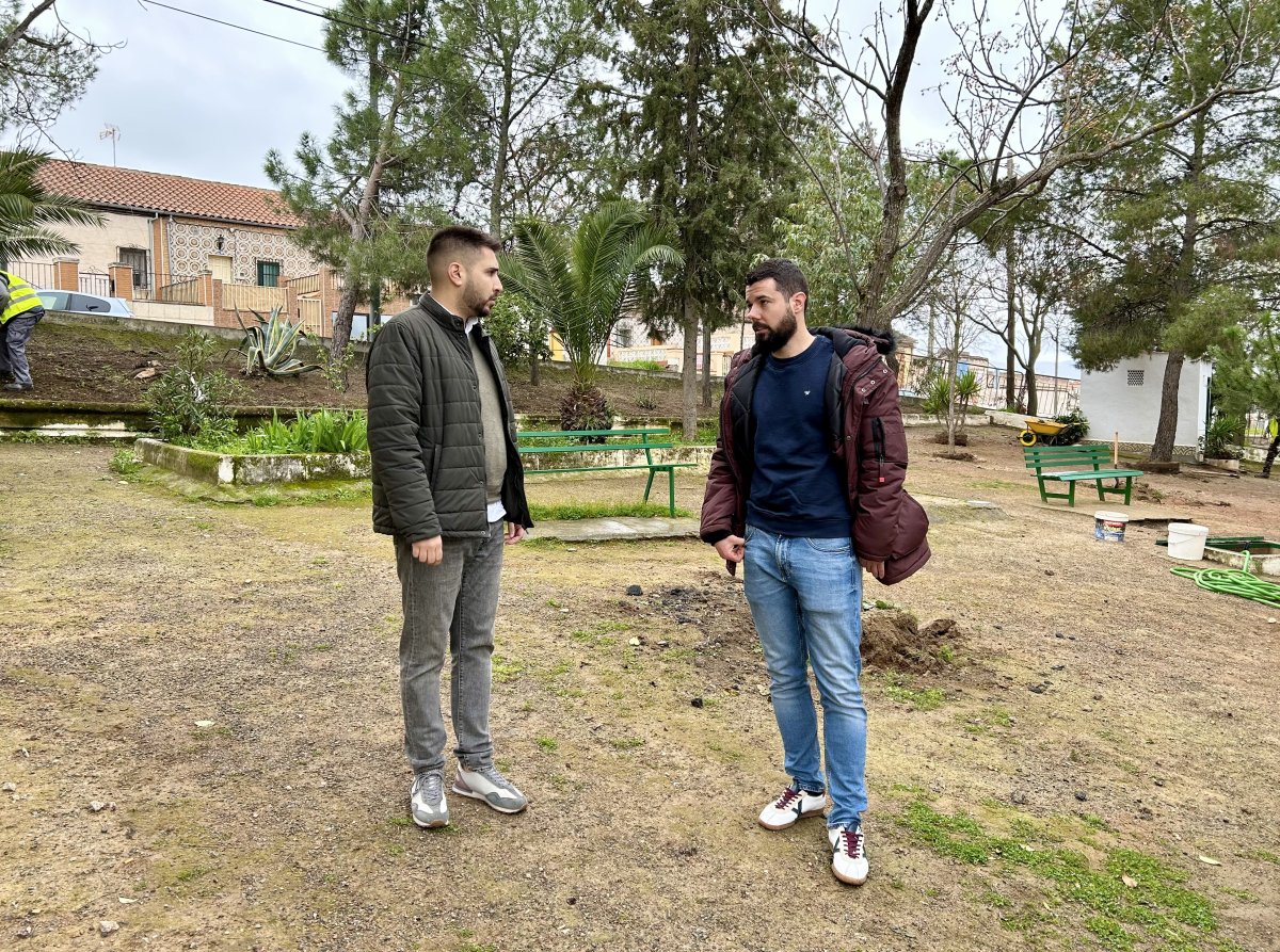Comienza la transformación del parque en Peñarroya-Pueblonuevo