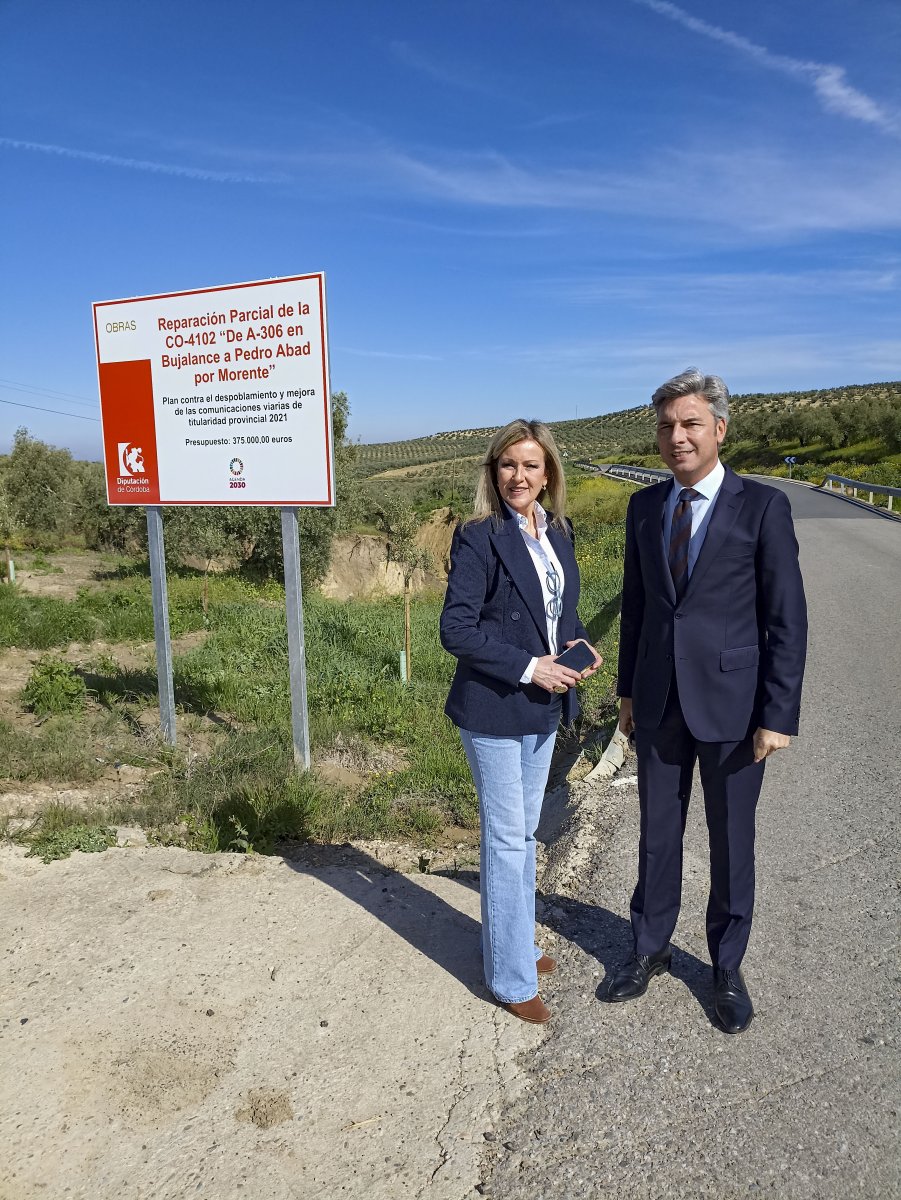 La Diputación de Córdoba invierte 800.000 euros en mejorar carreteras provinciales
