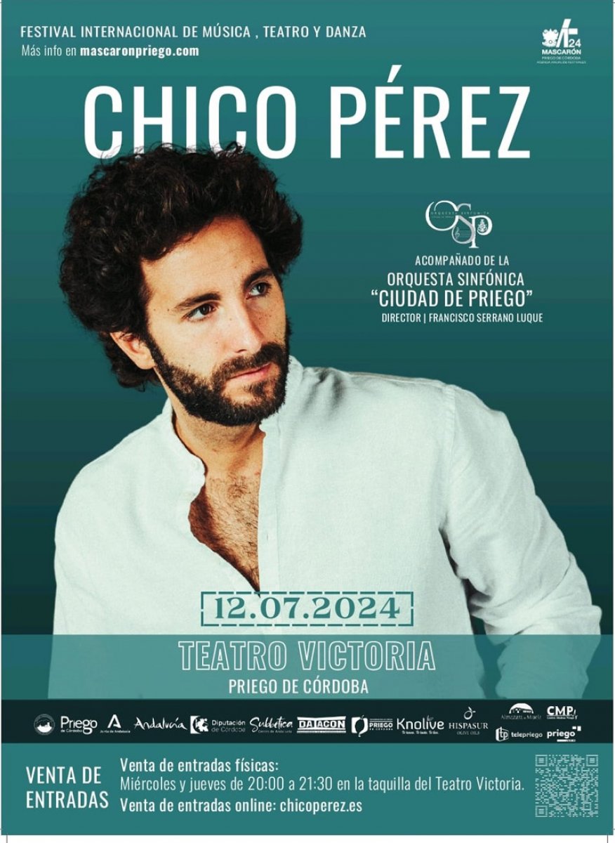 Concierto CHICO PÉREZ &#8211; 12 de julio de 2024- Teatro Victoria