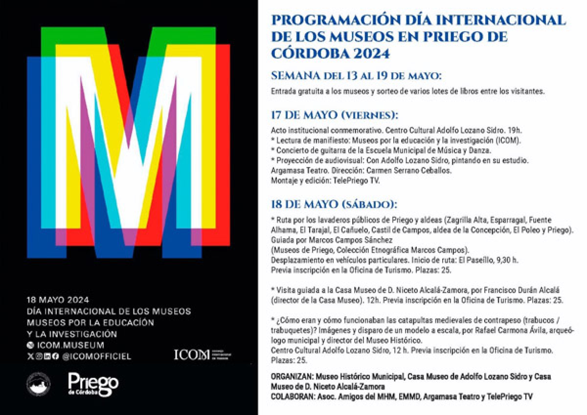 Programación Día Internacional de los Museos, del 13 al 19 de mayo de 2024.