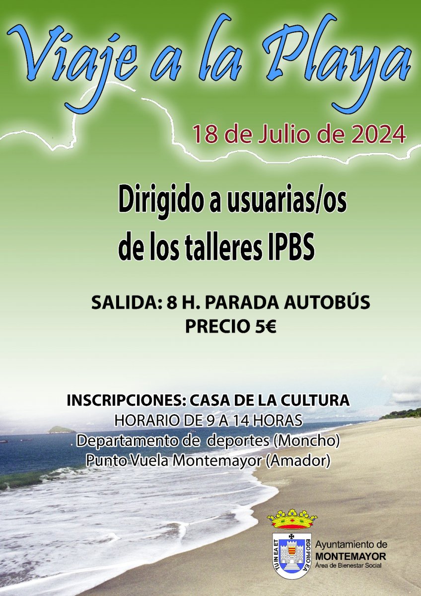 Viaje Playa para usuarios talleres IPBS