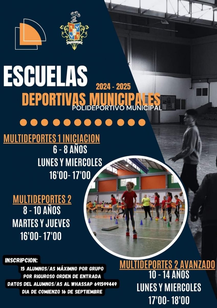 ESCUELAS DEPORTIVAS MUNICIPALES 2024- 2025