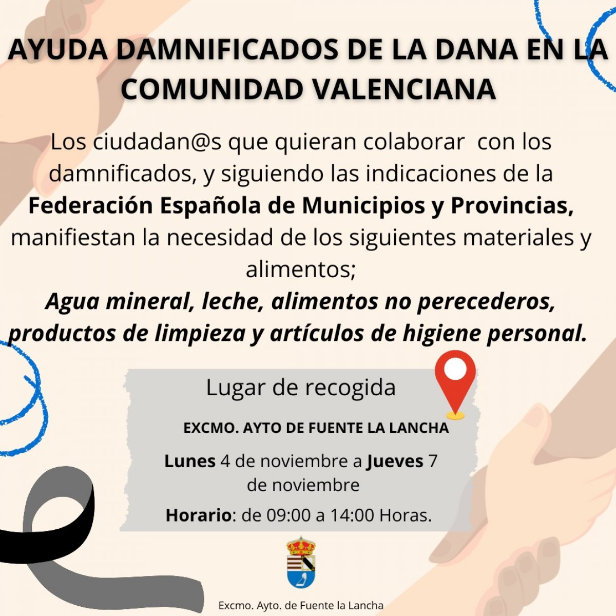 AYUDA A DAMNIFICADOS DE LA COMUNIDAD VALENCIANA